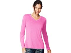 Hanes Women (XL) O9309 Shirt Fresh Berry Heather