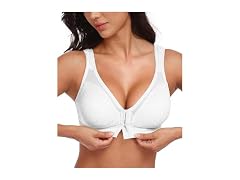 HACI (48DD) Women's Front Unpadded(White,48DD)