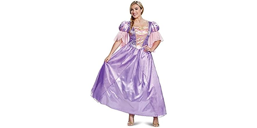 Disguise Womens Rapunzel Costume Official Disney Princess Rapunzel