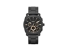Fossil Mens Machine Chronograph Black