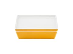 TableCraft Rectangular Stackable Bowl and Lid, Clemantine