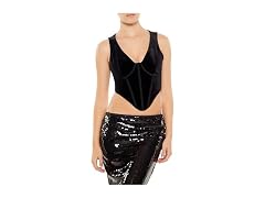 Forever 21 Women (XS) Velvet Bustier Top