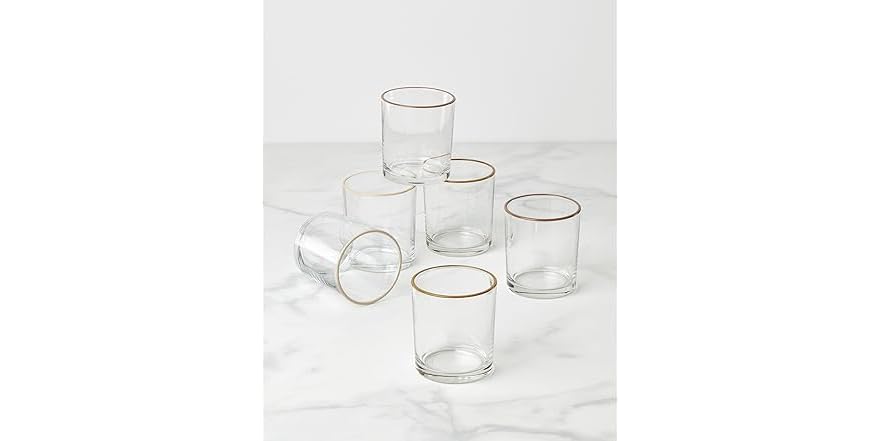 Oneida Glassware, 24 Sever Sunbaked Medium Tumbler, Set of 6