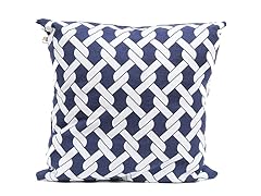 16" Cotton Rope Patterned Pillow