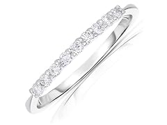 1/5 CT Diamond Wedding Band 10K Gold