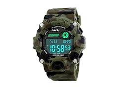 CakCity Boys Camouflage LED Sport Watch