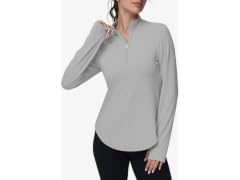 Ggov Women Golf Polo Long Sleeve Workout V Shirts