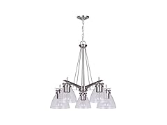 5-Light Chandelier Brushed Nickel
