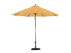 9-Foot Wooden Market Umbrella