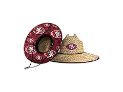 SAN FRANCISCO 49ERS NFL Floral Sun Straw Hat
