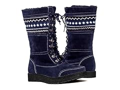 Millie Lace Up Boot, Blue