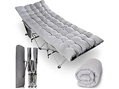 Outdoor Camping Travel Cot and Cot Pad