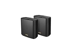 ASUS ZenWiFi - AX7800 WiFi 6 AiMesh Home Wireless System - Black (2-Pack)