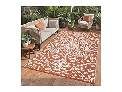 9x12 Outdoor Rug Plastic Straw Brick