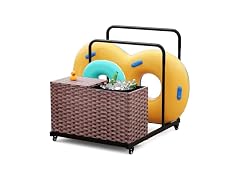 Pool Float Storage Bin with Wheels