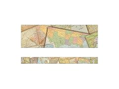 Teacher Created Resources Travel The Map Straight Border Trim