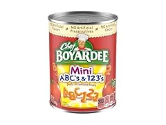 1CT Chef Boyardee Mini ABC's and 123's, 15 oz