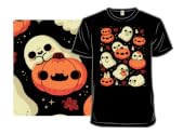 Cute Ghost with Halloween Pumpkin