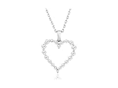 Lexi and Rose 10K White Gold 1/2 Cttw Lab Necklace