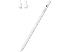 Stylus Pen for iPad with Palm Rejection, QGeeM iPad Pencil Compatible with (2018-2020) Apple iPad Pro (11/12.9 Inch),iPad 6th/7th/8th Gen,iPad Mini 5th Gen,iPad Air 3rd/4th Gen(White) (Open Box)