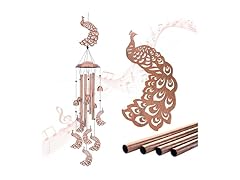 EZTZEN  Peacock Wind Chimes