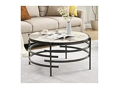 LIFE SKY 32" Faux Marble Coffee Table