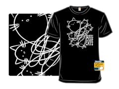 Cat Doodles Lines Mess