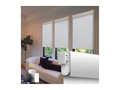 Smart Electric Windows Blinds White, 34" x 72"