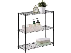 J&V Textiles 7056-BK 3-Tier Shelving Unit