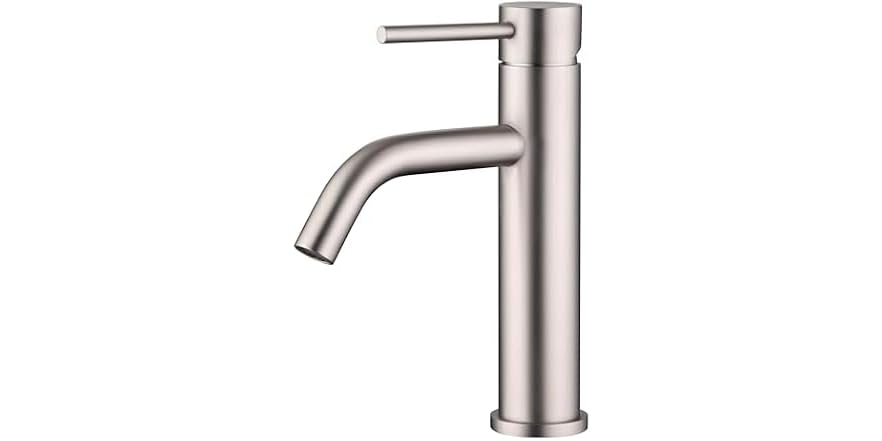 SUMERAIN S1421-BN Single-Handle Bathroom Faucet, Brushed Nickel