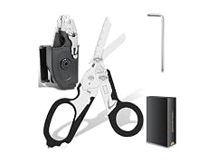 Lemasa CON-131 6-in-1 Trauma Shears with Sheath Black