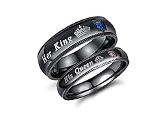 His Queen Her King Couples Rings (12/6)