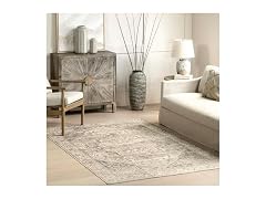 nuLOOM 8x10 Washable Rug Brielle Grey