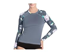 Kanu Surf Women's LS UPF50 Rash Top Char (XL)