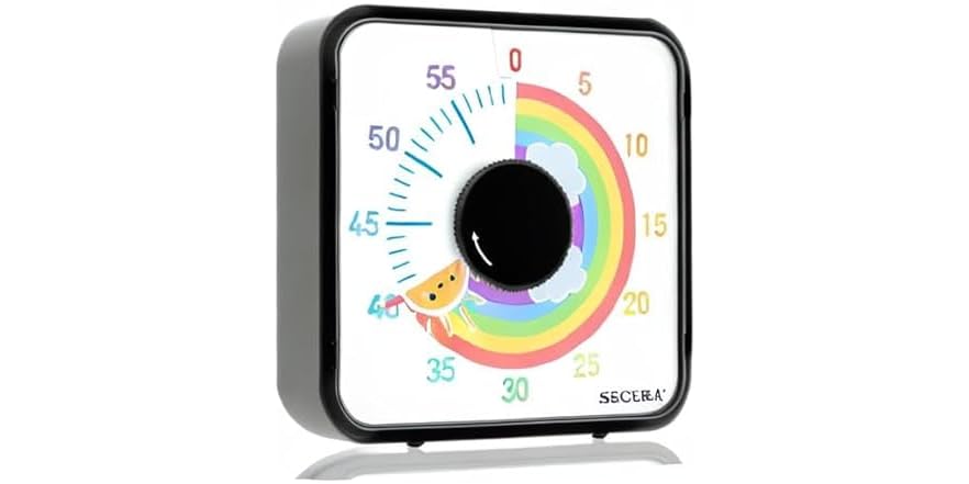 Secura 60-Minute Visual Timer, 7.5 Inch