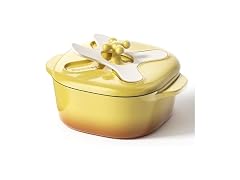 stackbear Cast Iron Dutch Oven Yellow