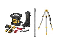DEWALT DW080LRSK 20V MAX Tool Connect Red Rotary Laser Kit