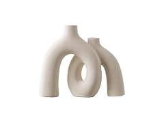 Matte Ceramic Hug Donut Decorative Vase