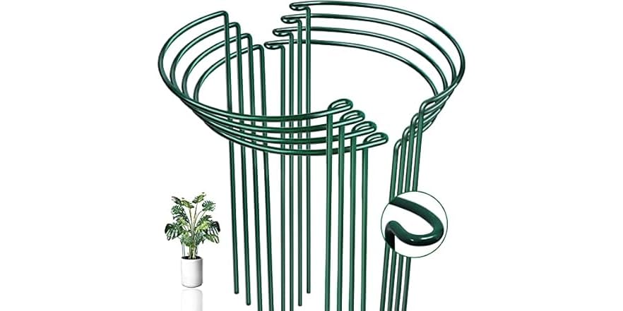 8 Pack Half Circle Plant Support Stakes