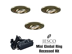 3-Light 105W Mini Gimbal Mini Recessed Kit