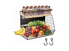Magnetic Shelf for Fridge with Wood Lid