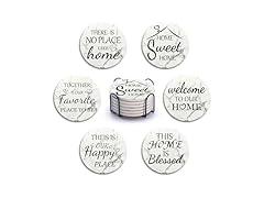 Home Farmhouse Decor Coasters Set of 6 