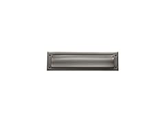 Baldwin 0014055 Letter Box Plate, Lifetime Bright Nickel