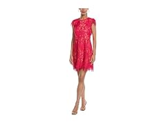 Vince Camuto Women Cap Sleeve U-neck Mini Dress