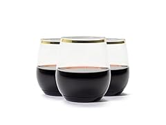 TOSSWARE POP Gold Rim 14oz Vino SET OF 12