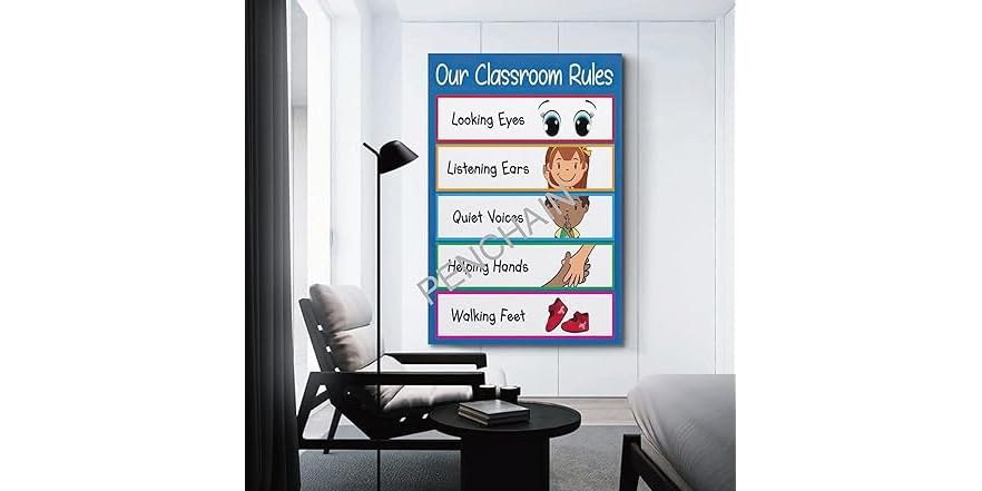Preschool Classroom Rules Poster