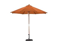 9-Foot Wooden Market Umbrella