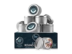 Hearth & Harbor 4 oz. Tin Jars for Candle Making