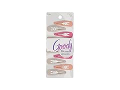 Goody Snap & Go Metal Contour Clips, 10 Count, Warm Tones