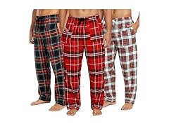 Espada Men's Flannel Pajama Pants 3-Pack